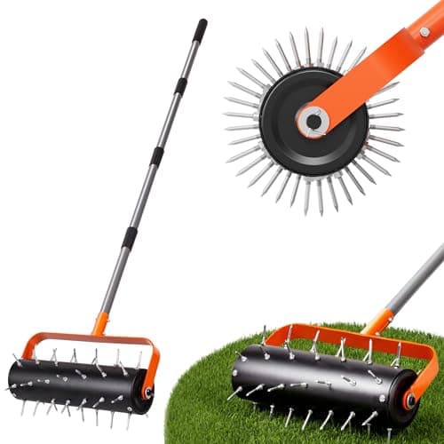Walensee Walensee Rolling Lawn Aerator, 42 Spikes