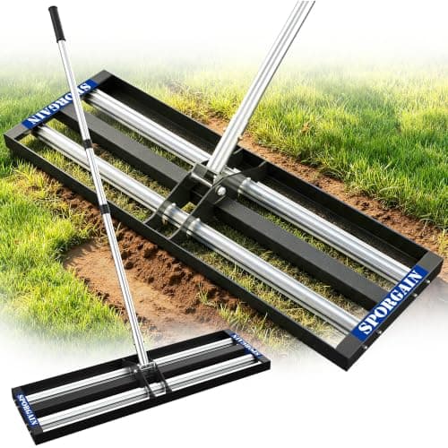 SporGain SporGain 40" Lawn Levelling Rake with Aluminium Rollers